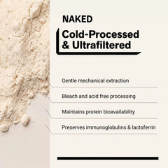 Vanilla Whey Protein Powder | Naked Vanilla Whey - 2LB